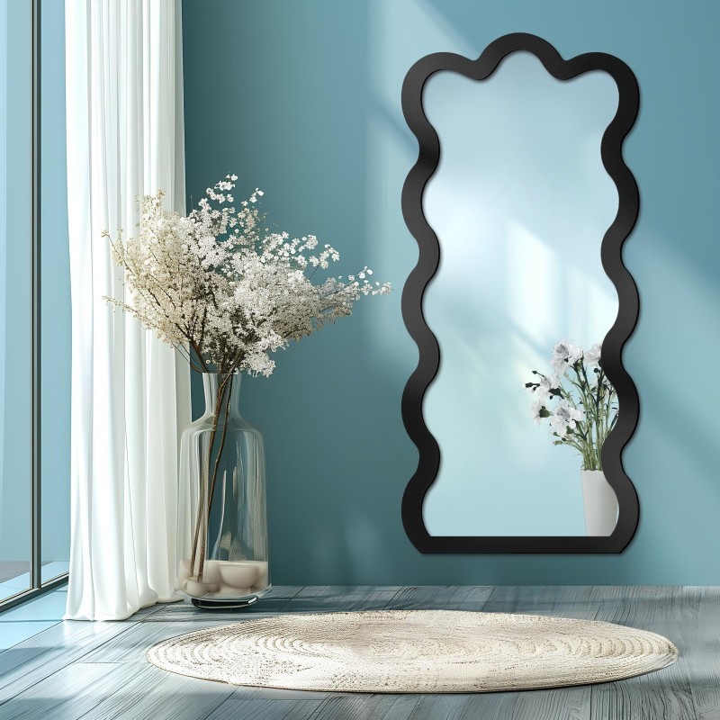 Miroir irrégulier dans un cadre en mdf - BLOBS WAVE