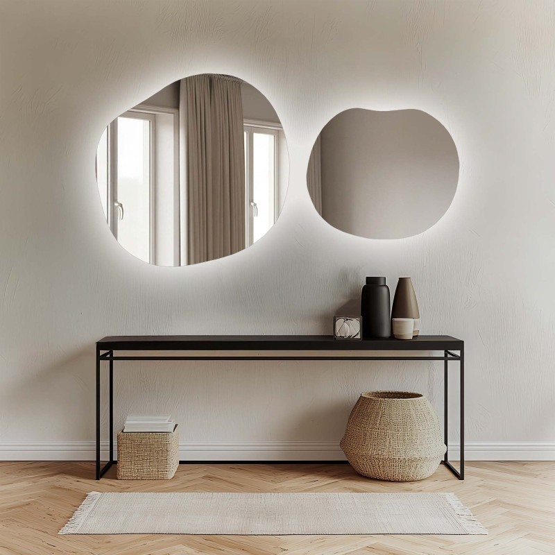 Jeu de miroirs organiques avec éclairage - SODALIT LED