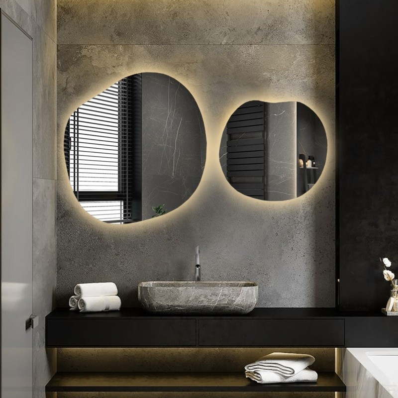 Jeu de miroirs organiques avec éclairage - SODALIT LED