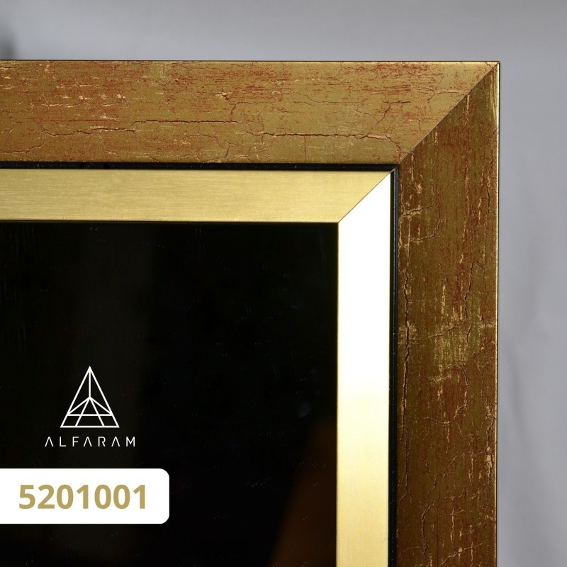 Miroir de penderie sur pied avec cadre en bois - 5201 - couleur du cadre au choix