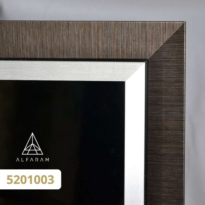 Miroir de penderie sur pied avec cadre en bois - 5201 - couleur du cadre au choix