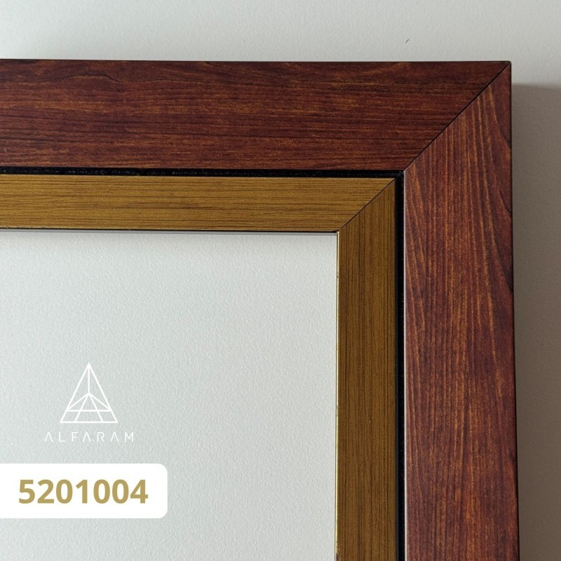 Miroir de penderie sur pied avec cadre en bois - 5201 - couleur du cadre au choix