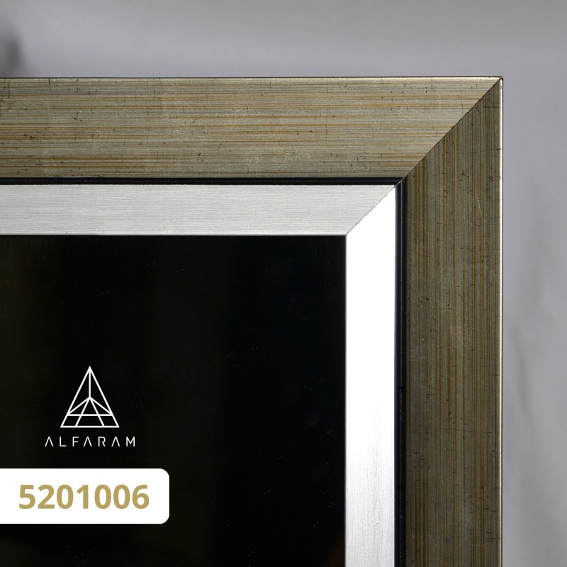 Miroir de penderie sur pied avec cadre en bois - 5201 - couleur du cadre au choix