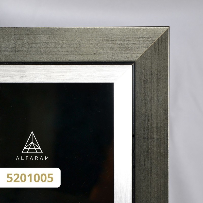 Miroir de penderie sur pied avec cadre en bois - 5201 - couleur du cadre au choix