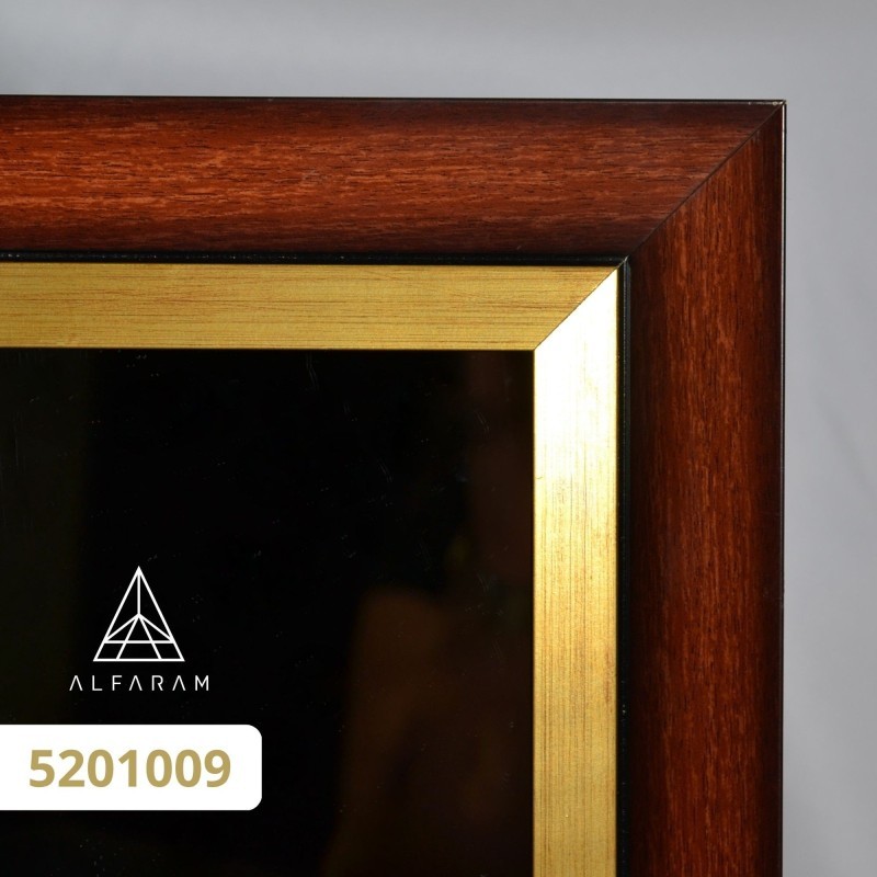 Miroir de penderie sur pied avec cadre en bois - 5201 - couleur du cadre au choix