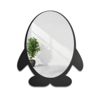 Miroir mural décoratif pour enfant dans un cadre en mdf - PINGOUIN