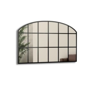 Miroir de fenêtre de grenier avec meneaux en MDF - REBEKA - couleur du cadre au choix