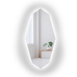 Miroir décoratif de forme organique et éclairage - RIOLIT LED