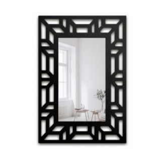 Miroir dans un cadre décoratif ajouré en MDF - ROZEL - couleur du cadre au choix