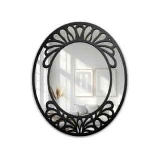 Miroir ovale avec décor ajouré en MDF – VERONELLE BELIRE 125x150