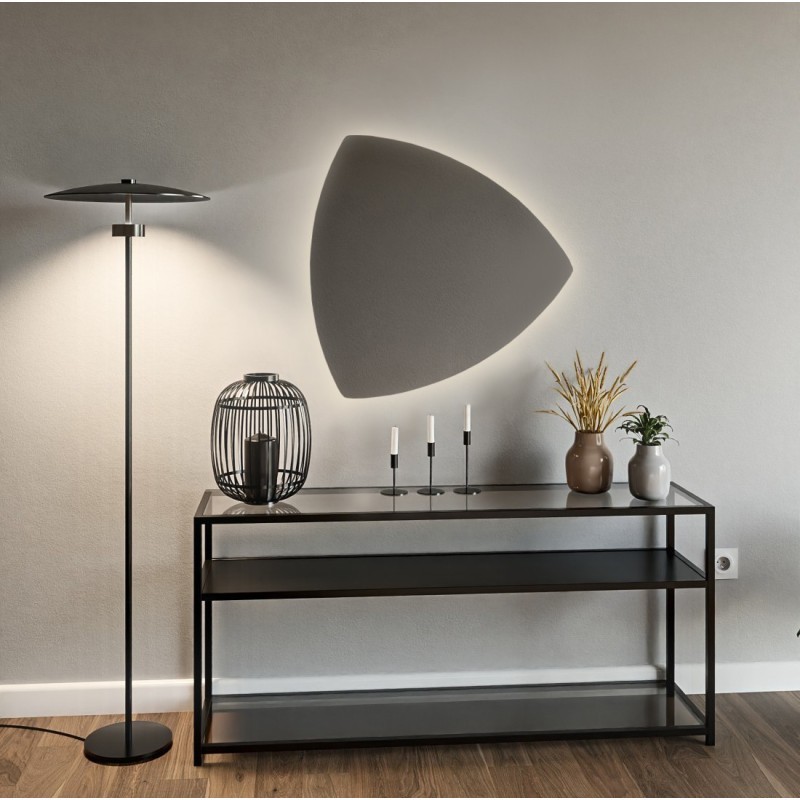 Miroir de salle de bain triangulaire avec éclairage - KARO LED