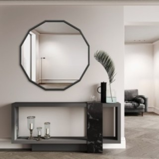Miroir multi-angle dans un cadre MDF noir - WIELO - couleur du cadre au choix