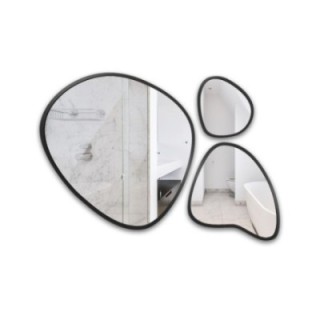 Set de trois miroirs organiques encadrés - FLORA IN A FRAME