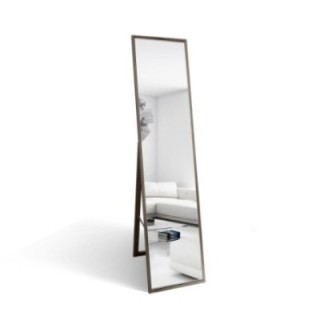 Miroir de penderie sur pied dans un élégant cadre en bois - 2801 - couleur du cadre au choix