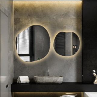 Jeu de miroirs organiques avec éclairage - SODALIT LED