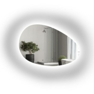 Miroir organique poli avec éclairage - ZYTA LED