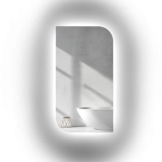 Miroir de forme irrégulière avec éclairage - LED teardrop