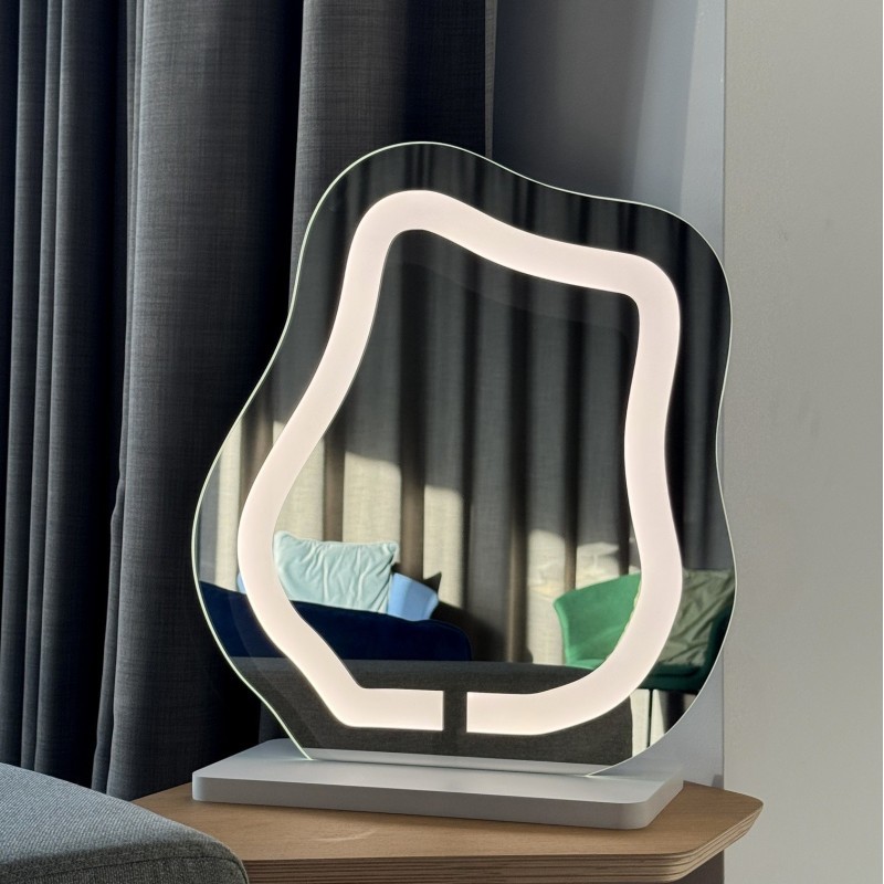 Miroir cosmétique avec éclairage sablé - FLOW LED PETITE