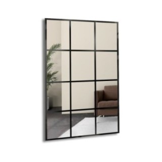 Miroir Loft avec meneaux - 12 QUATTERS - couleur du cadre au choix