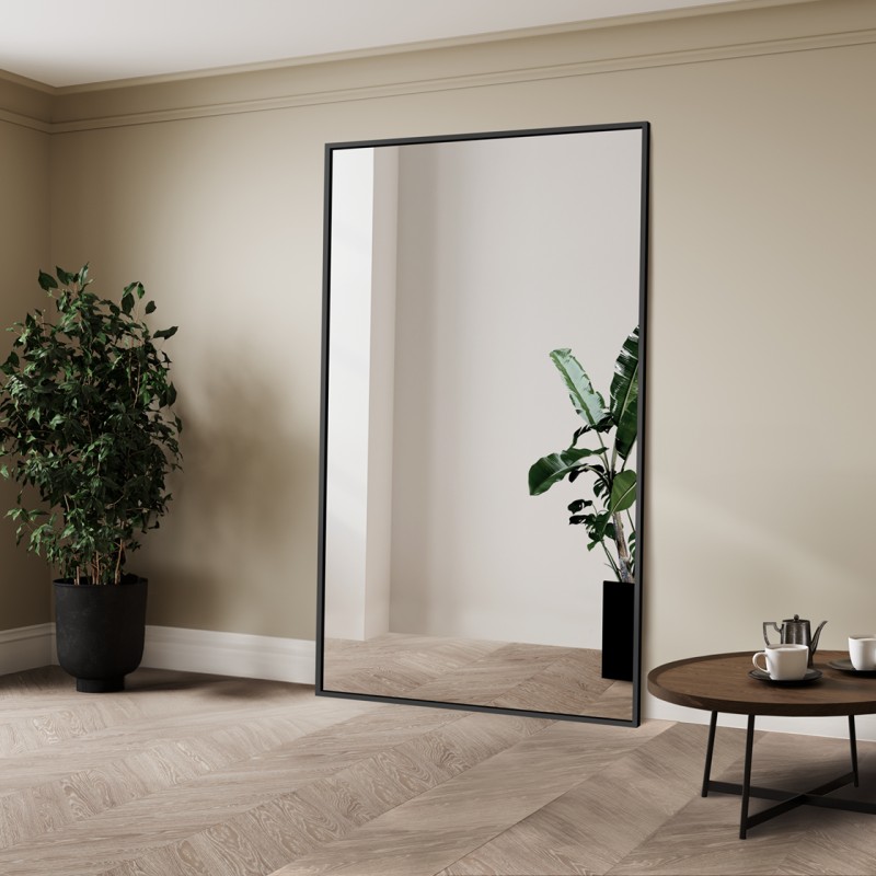 Grand miroir mural moderne avec cadre en bois - 1503 - couleur du cadre au choix Grand miroir mural moderne avec cadre en bois - 1503 - couleur du cadre au choix