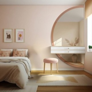 Miroir pour coiffeuse en deux parties dans un cadre en miroir - DOPPIO SHINE
