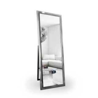 Miroir de penderie sur pied avec cadre en bois - 5201 - couleur du cadre au choix