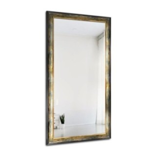Miroir dans un cadre en bois vert et or - 5401001