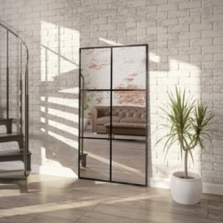 Miroir Loft avec meneaux - 6 QUATTERS - couleur du cadre au choix