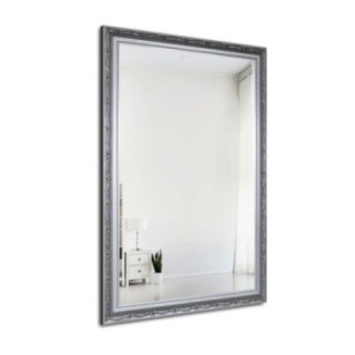 Miroir dans un cadre argenté orné - 8001001