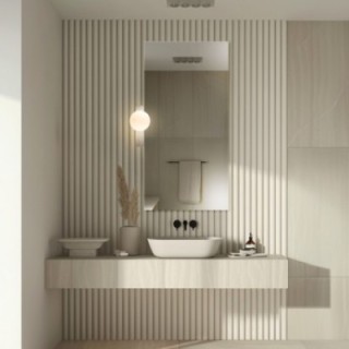 Miroir rectangulaire avec applique - SOLIS BELLEZA