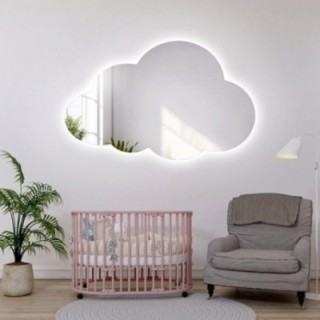 Miroir pour chambre d'enfant nuage avec éclairage - CLOUD LED