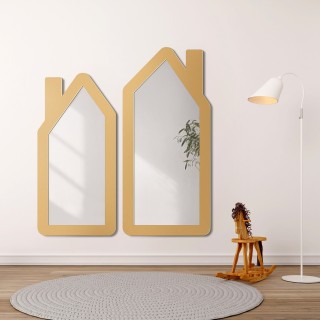 Miroir mural décoratif pour enfant dans un cadre en mdf - MAISONNETTES