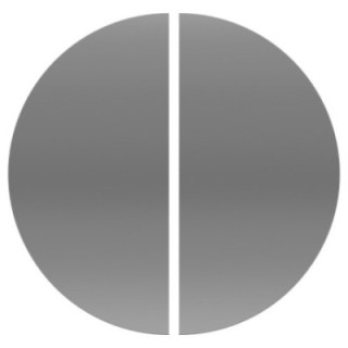 Jeu de deux demi-roues - DOUBLE I