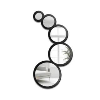 Miroir décoratif 5 roues dans un cadre MDF - DYZMA - couleur du cadre au choix