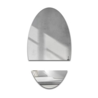 Miroir de salle de bain elliptique en deux parties - ELIPSA