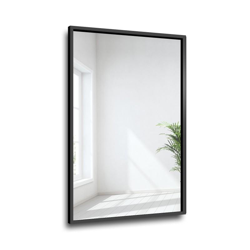 Grand miroir mural moderne avec cadre en bois - 1503 - couleur du cadre au choix