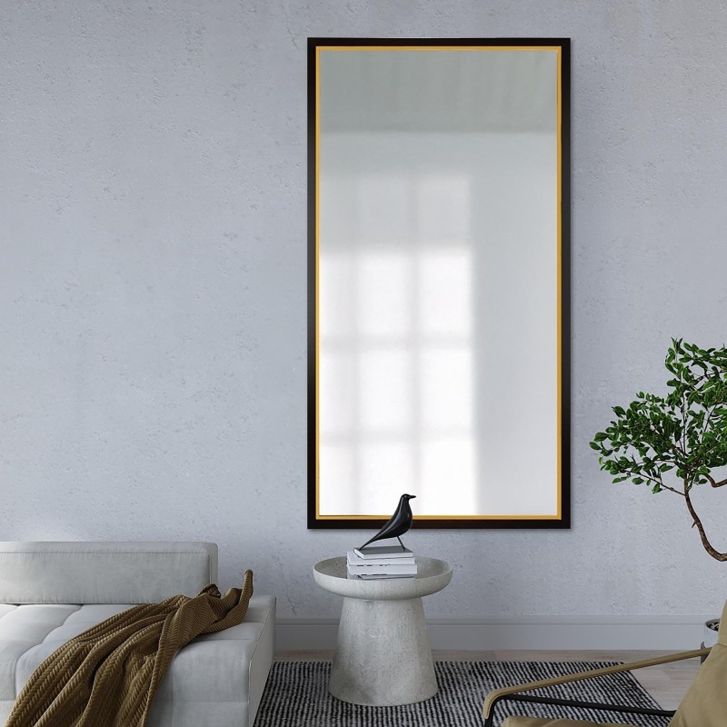 Miroir dans un délicat cadre décoratif en bois - 2801 - couleur du cadre au choix