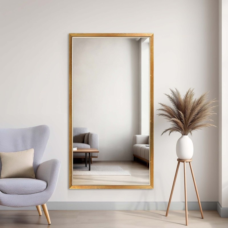 Miroir dans un délicat cadre décoratif en bois - 2801 - couleur du cadre au choix