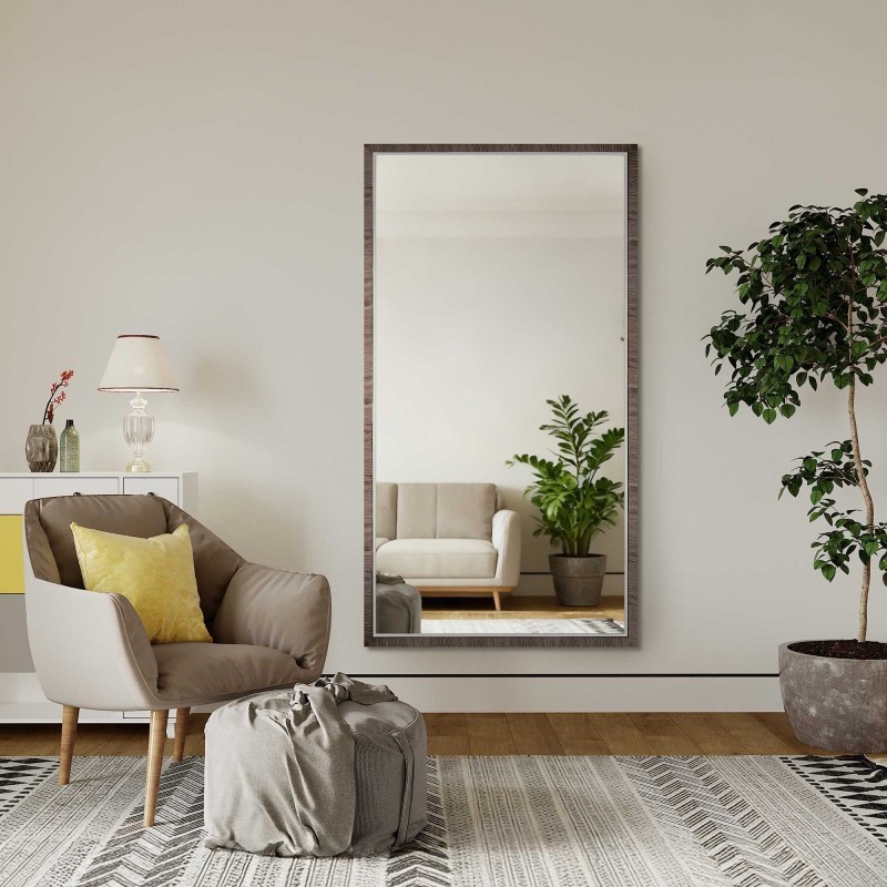 Miroir dans un délicat cadre décoratif en bois - 2801 - couleur du cadre au choix