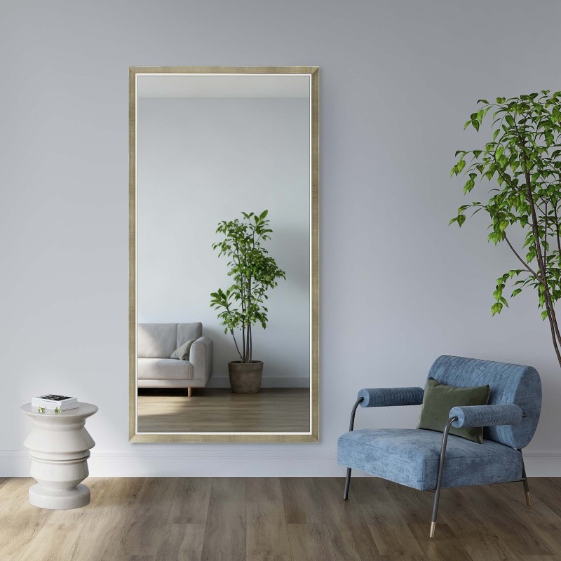 Miroir dans un délicat cadre décoratif en bois - 2801 - couleur du cadre au choix