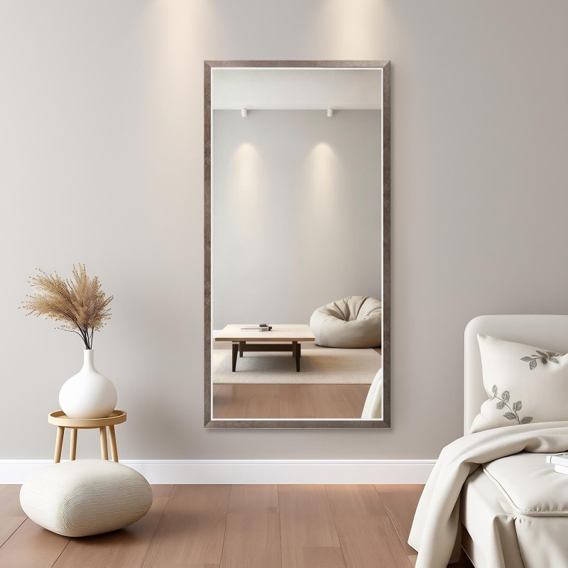 Miroir dans un délicat cadre décoratif en bois - 2801 - couleur du cadre au choix
