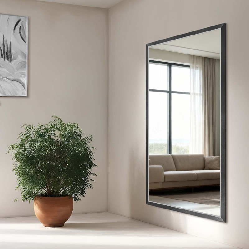 Miroir dans un délicat cadre décoratif en bois - 2801 - couleur du cadre au choix