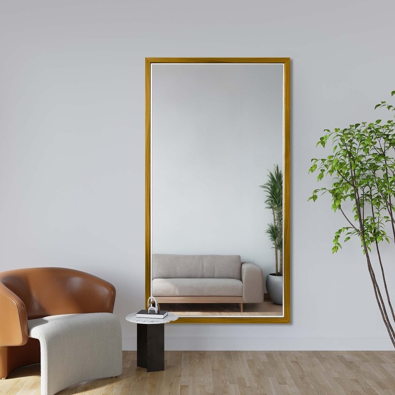 Miroir dans un délicat cadre décoratif en bois - 2801 - couleur du cadre au choix