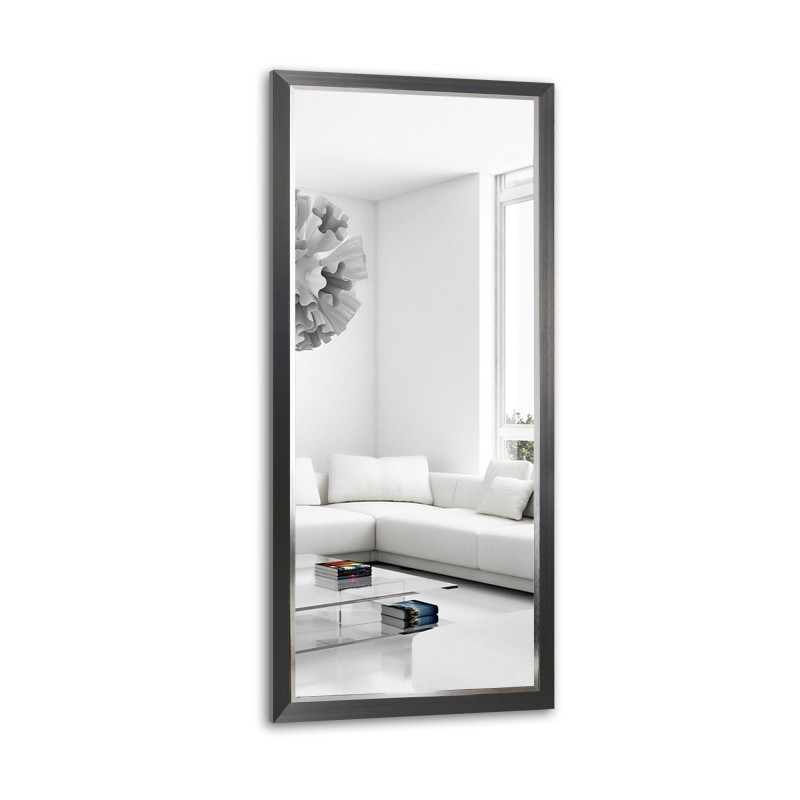 Miroir dans un cadre élégant brun et argenté- 5201002