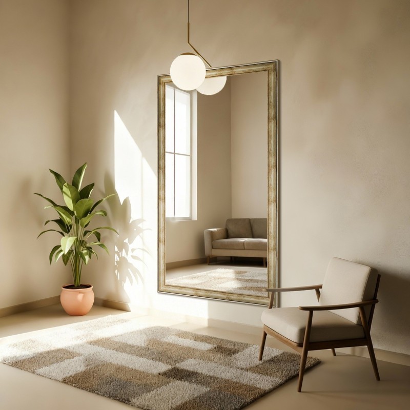 Miroir dans un cadre en bois doré - 5401008