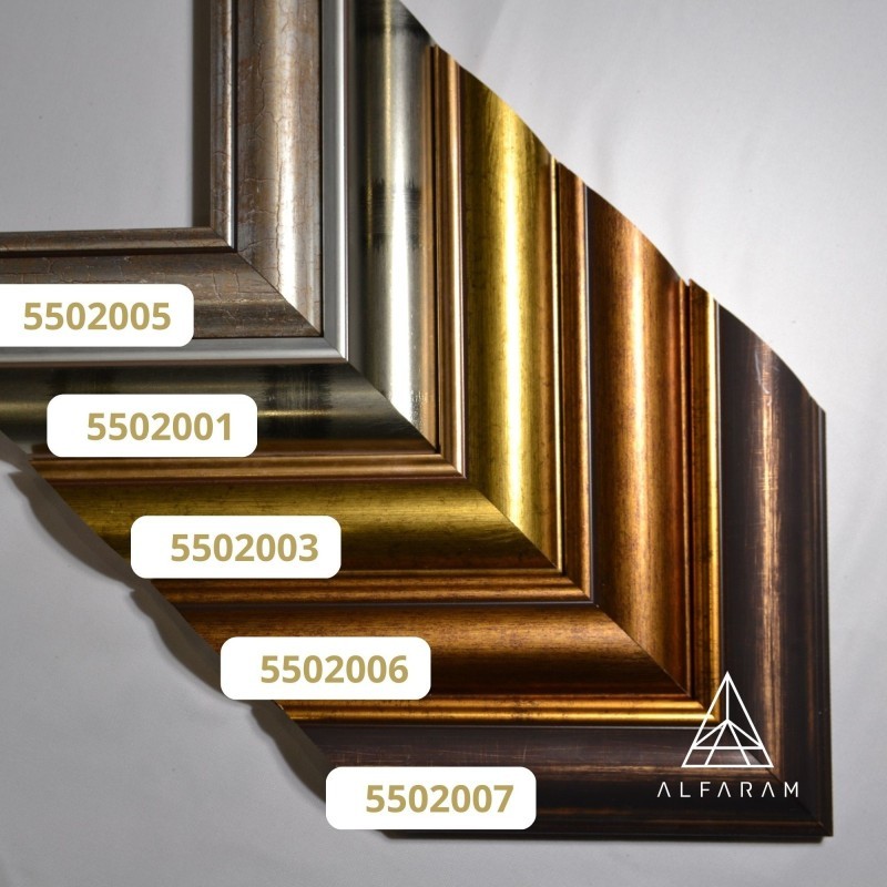 Miroir dans un cadre décoratif - 5502 - couleur du cadre au choix