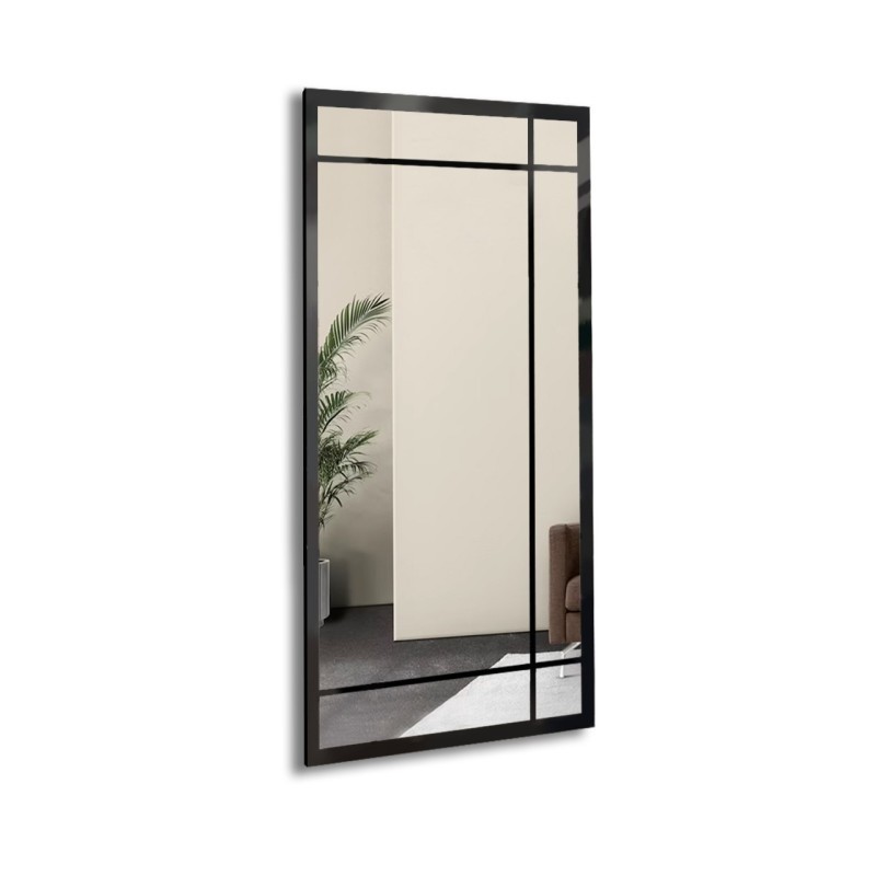 Miroir Loft avec meneaux - ALEKSANDER - couleur du cadre au choix