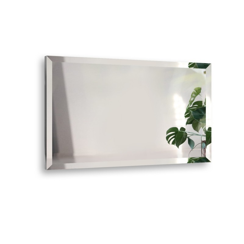 Miroir rectangulaire avec biseau décoratif - FAZA