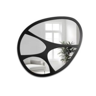 Miroir avec cadre noir mat - FIGO MDF - couleur du cadre au choix