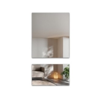 Miroir rectangulaire en deux parties pour coiffeuse - AGIS